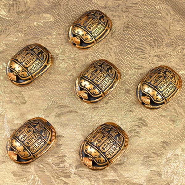Forntida egyptisk amulett Scarab Figurine Unik dekorativ Mini