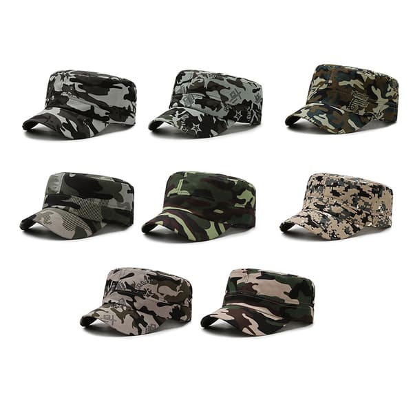 Camouflage Baseball Cap Hat Herre Dame Taktisk Flat Cap Hat Out A3