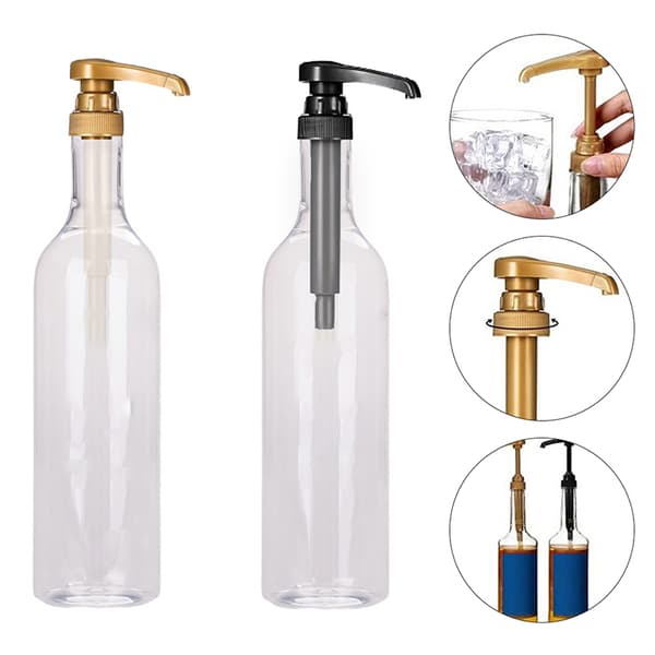 750 ml kaffesirapsdispenser, multifunktionell honungssås ketchup Gold