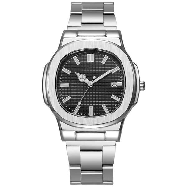Herreur Luksus Herre Quartz Armbåndsur Rustfrit Stål Dato B A1