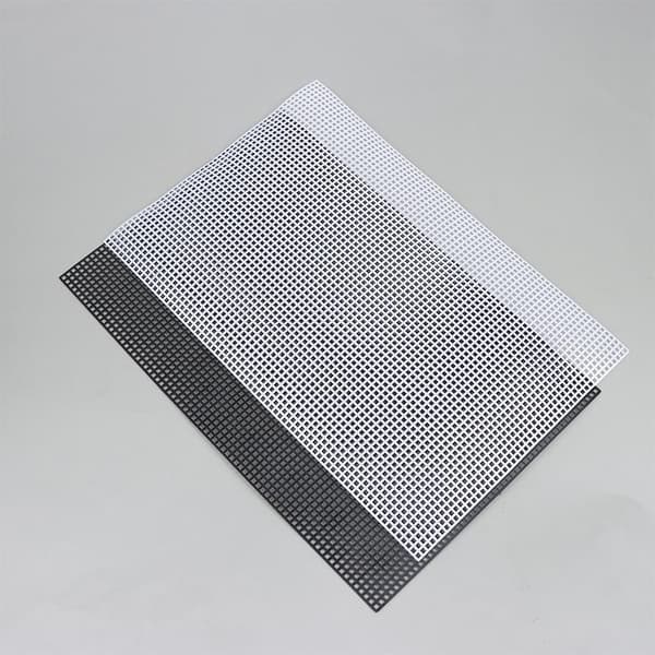 2 STK Syning Plastik Lærredsplader Sort/Hvid Mesh Plader Til D White