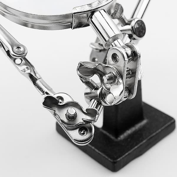 Tredjehånds loddeboltstativklemme Helping Hands Clip Tool P A/with lens