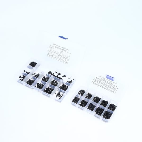 500/600 stk. M2 M2.5 M3 kulstofstål computer notebook bærbar rep 500pcs Black