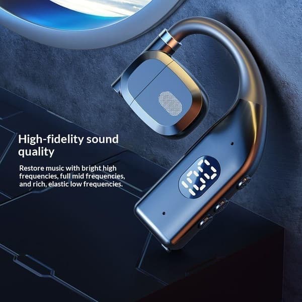 Trådlöst headset 180° rotation justerbar vänster höger öppen Bluet A1