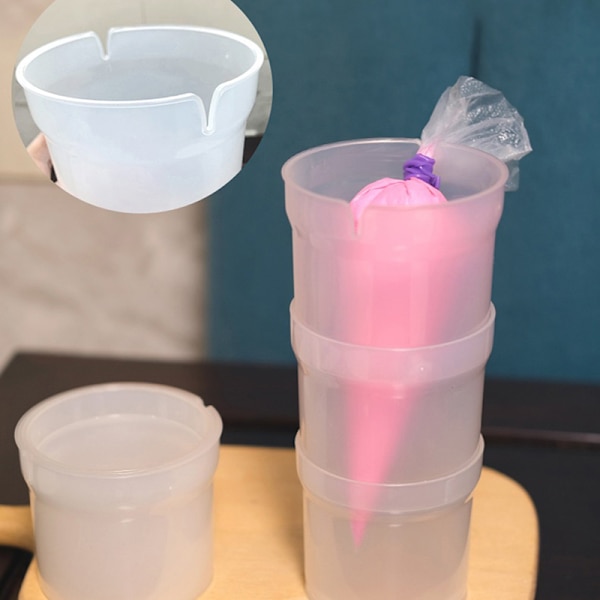 Plastic Konditorrør Holder Glasurrør Hældehjælp Montering
