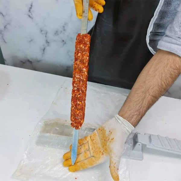 Single Row Kebab Maker Meat Skewer hine Kebab Press Maker BBQ S White