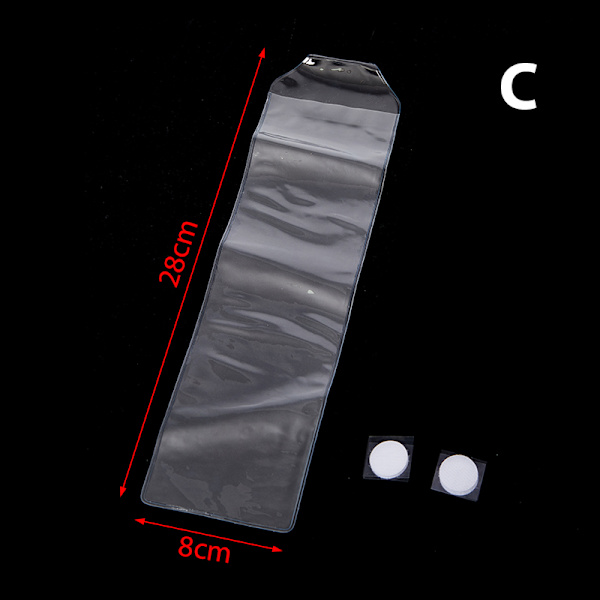 PVC Transparent Universal fjernbetjeningsdæksel Støvtæt etui 8*28cm