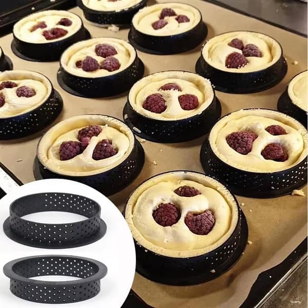 1 stk husholdnings DIY tertering non-stick perforert kake pai mous A3