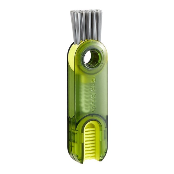 3 i 1 mini kop mellemrumsbørste 360° roterbar flaskerengøringsbørste Green