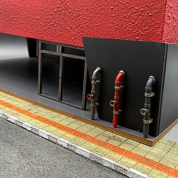 Holdbar harpiks 1/64 skala miniature vandrørsmodel til model R A2