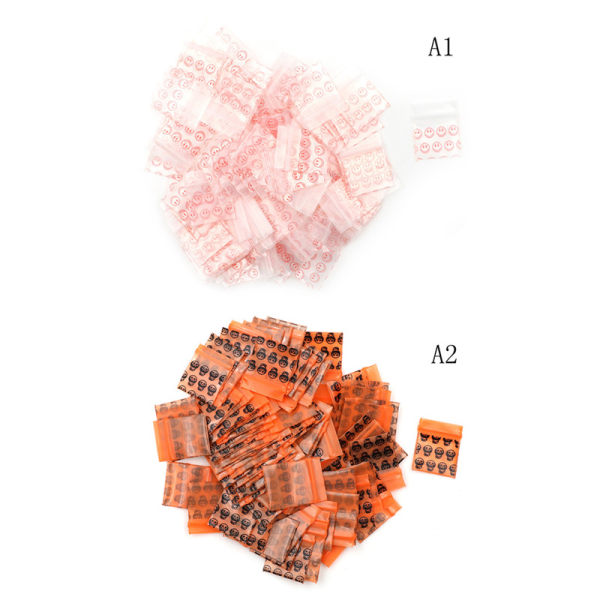 100 poser Klar 8MIL Lille polypose Genlukkelige TASKER Plastpose A1