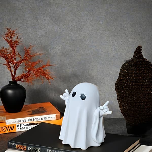 Halloween Spøkelsesfigur Skummel Harpiks Spøkelsesstatue e Spøkelsespynt A2