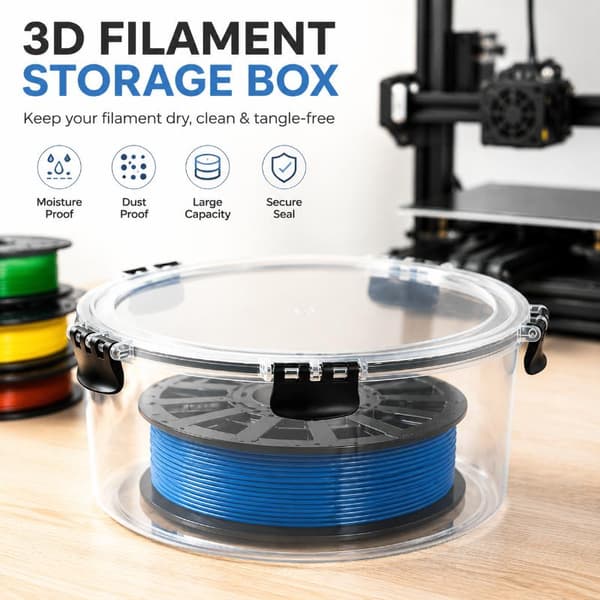 Tett, sikker forsegling forhindrer at 3D-filament absorberer fuktighet A3