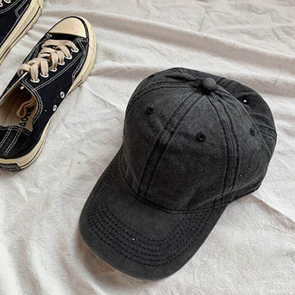 Uudet miesten ja naisten baseball-lippikset, säädettävät casual puuvillaaurinko Black
