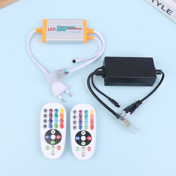 1 stk 220V EU COB LED Strip Dimmer Manuell Kontroller Med 50/100M D