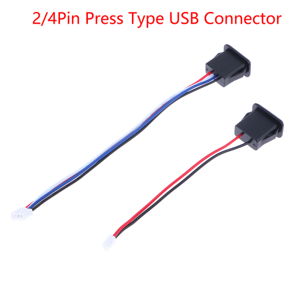 USB 2.0 hunn strømkontakt USB2.0 ladeportkontakt med P 4PinWithPH2.0