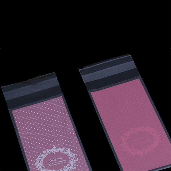 100 stk Mini plast kjeks emballasje cupcake wrapper poser opp s C
