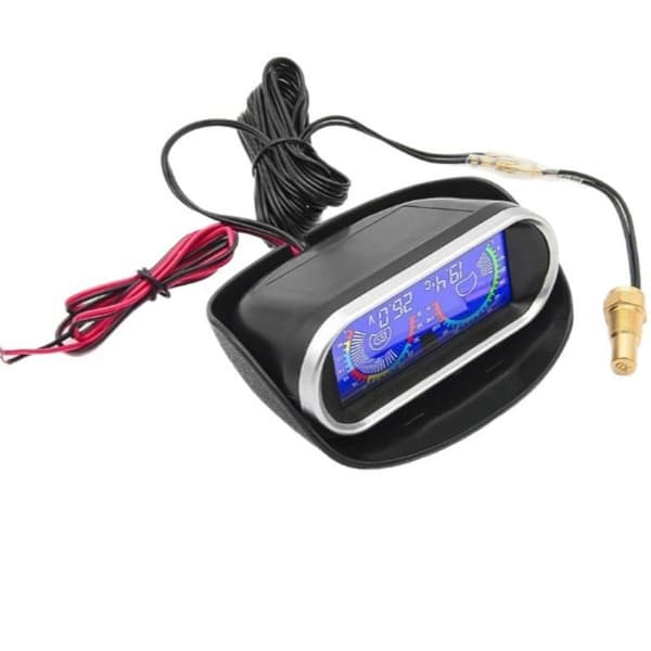 Bil Lastbil 2 I 1 LCD Måler Vandtemperaturmåler +Voltmeter W A2