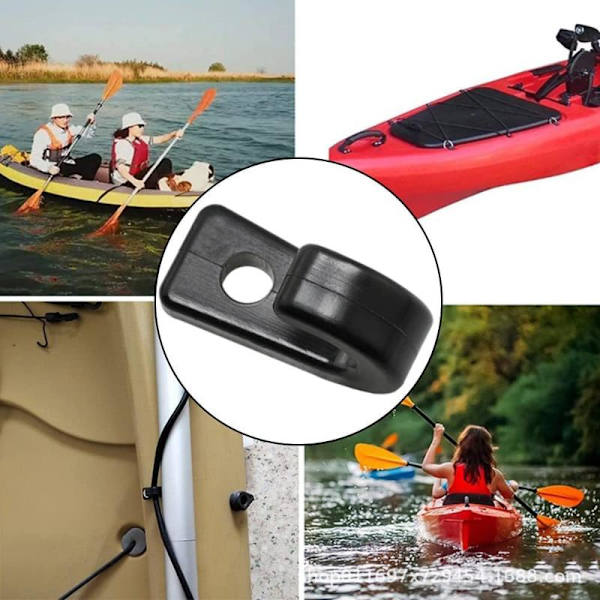 10PC Kajak Dæk J-Krog Marine Solid Nylon Plastspænde Multi A1