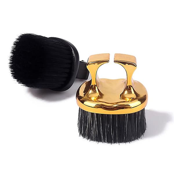 Frisør Fingerbørste Barberting Ren Hårbørste Halsbørste Black