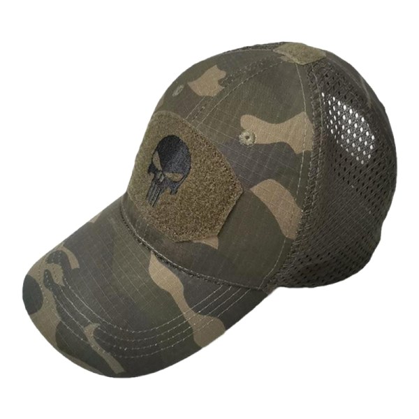 Skull Tactical Military Airsoft Cap Säädettävä Hengittävä Sun V Tabby