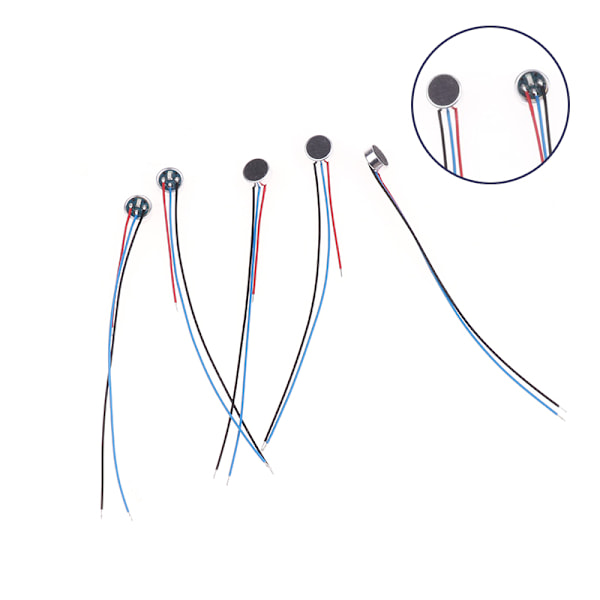 5st 6025 MIC Capsule Electret Condensator Microphone With Wire L