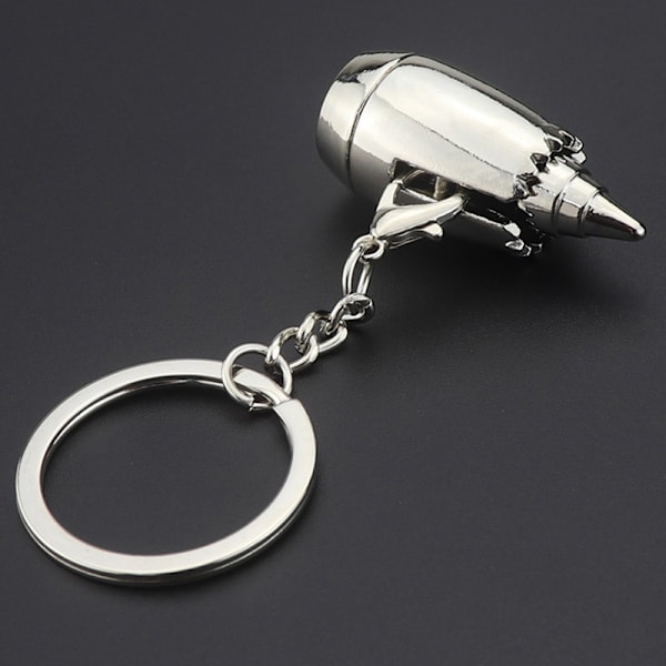 Nye Metal 3D Aviation Plane Engine Model Nøgleringe Mini Jet Eng