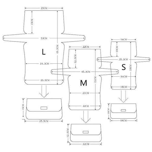 1 set Vävning av mesh Mesh med metallkedja Bu Set 1
