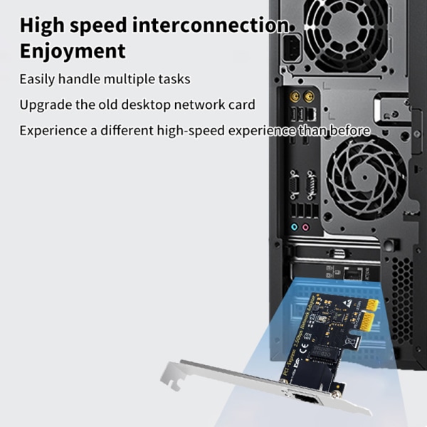 2500 Mbps PCI-E RJ45 verkkokorttiin 8125BG Chip Gigabit Etherne network card 2.5G