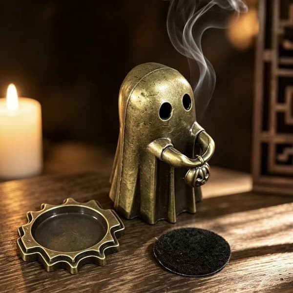Ainutlaatuinen aavekurpitsan suitsukepidike Halloween-kodinsisustus