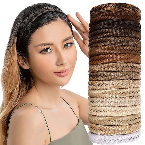 Fishbone Braid Lazy Wig Twist Braid otsapanta Bohemia naisten hiukset Brown 1.8cm