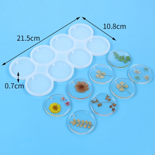 Kreativ sommerfugl rund oval form DIY silikonform for A2