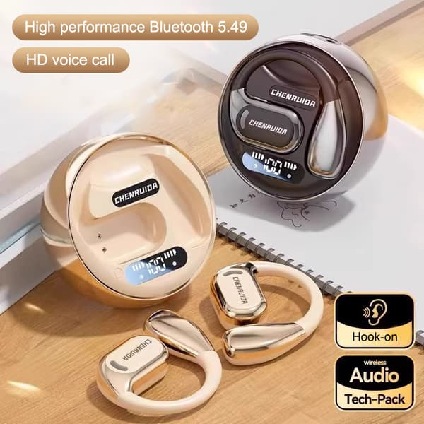 Bluetooth-kuulokkeet ilmaluujohtavuudella, langaton korvakoukku A3