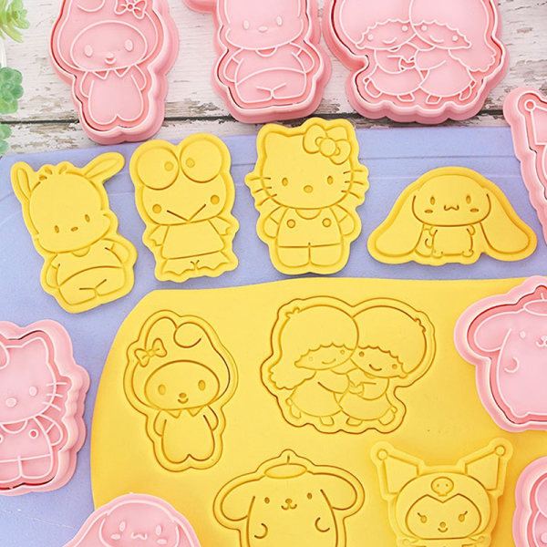 8 stk/sett tegneseriekjeksform kakeform DIY kake-dekor