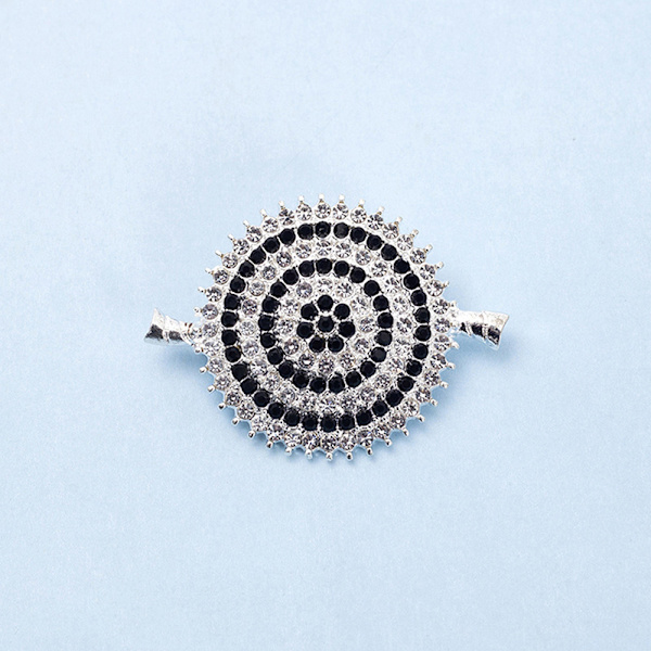 Kreative krystalbrocher Pins Broche Cardigan Faste seler Dre D