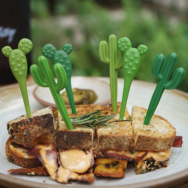Hedelmähaarukka minisarjakuva lapsille välipalakakku jälkiruoka hedelmäpoimi C(6pcs)