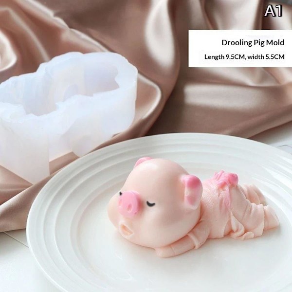Mjölk Gelé Silikon Kakform Pudding Lejon Dans Gris Silikon M A1