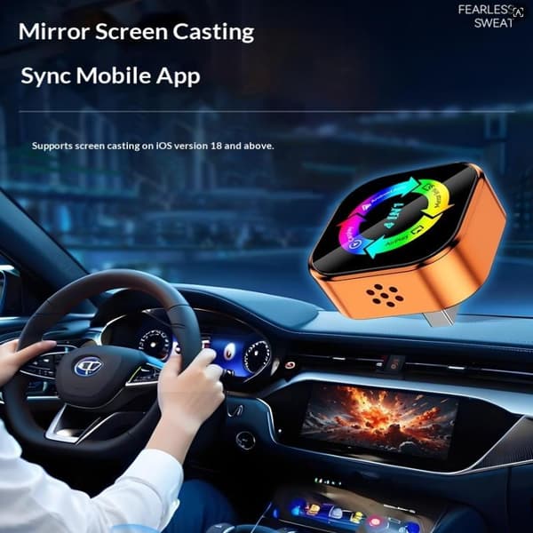 4-i-1 trådløs CarPlay-adapter Android Auto Connect Airplay Mi Black