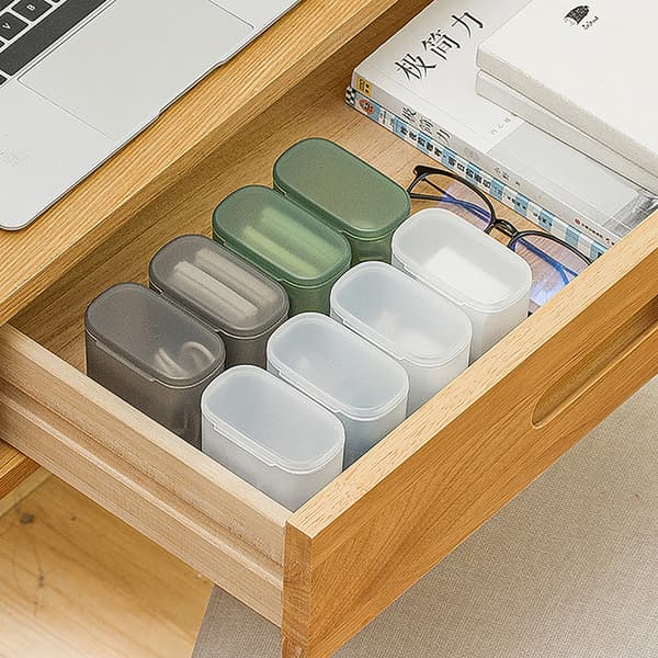 Dammtät datakabel förvaringsbox Laddarbox Transparent kabel Gray