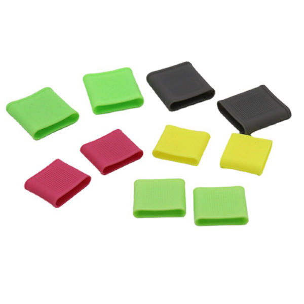 10 kpl Finger Sleeves Silikonisormiputket mustelmien estämiseen complexion