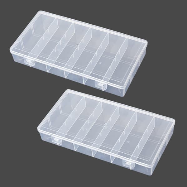Transparent Barn Gaffel Förvaringslåda Organizer Plast Förvaringslåda 1PCS