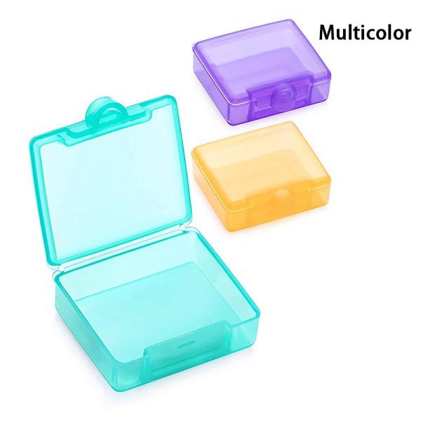 3st Pill Tablet Box Organizer Medicinhållare Förvaringssmycken Orange