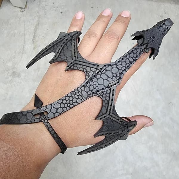 Justerbart Cosplay Læder Drage Armbånd Stilfuldt Armbånd Uni A1