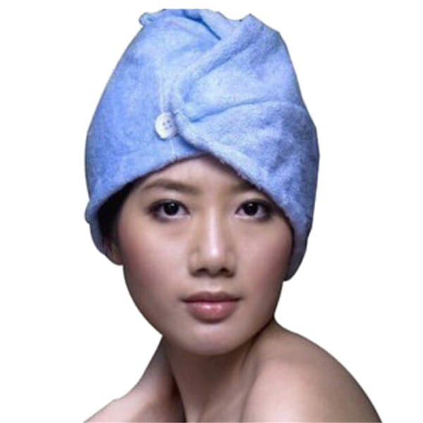 Mikrofiber Hårhåndkle Tørking Bad Spa Hodehette Turban Twis