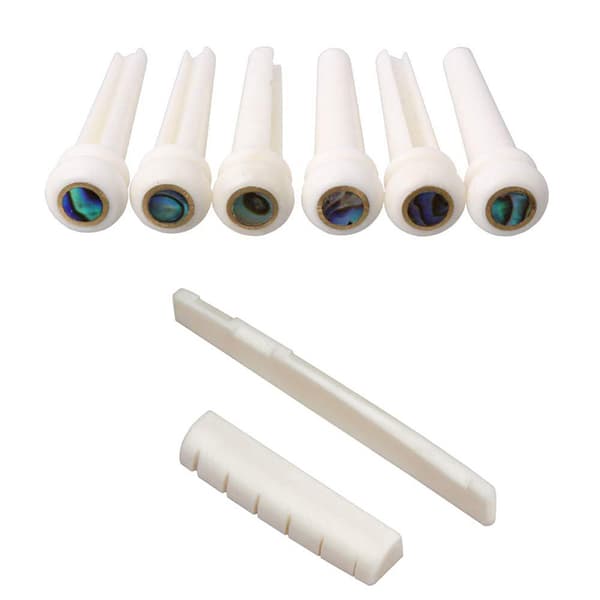 String Guitar Bone Guitar Bridge Pins Sadelmøtrik Ivory Akustisk