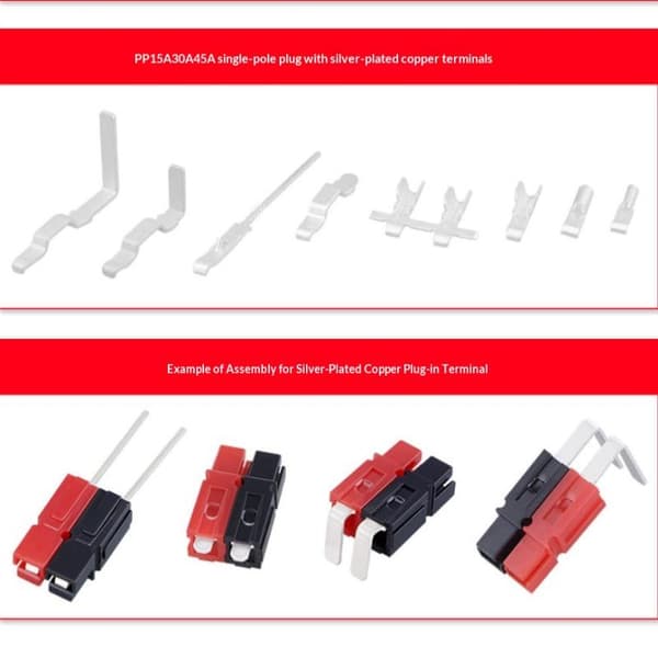 30A Power Pole Røde Svarte Koblinger For Batteri Bil DIY B