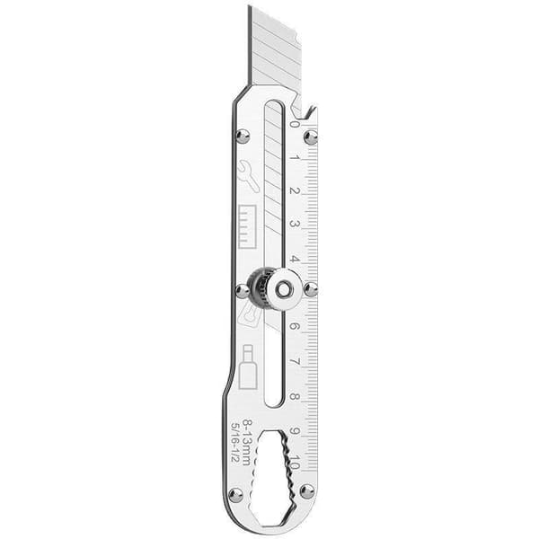 Multifunktionel Utility Kniv i Rustfrit Stål, Udtrækkelig, Kraftig A1