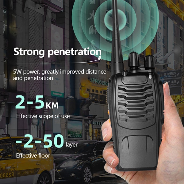 2 stk baofeng BF-888S walkie talkie toveis radiosett BF 888s UH e1dd |  Fyndiq