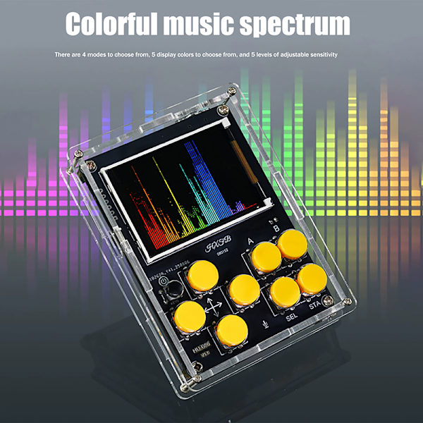 DIY LCD-skærm Spillekonsol Elektronisk Sæt Multifunktionel