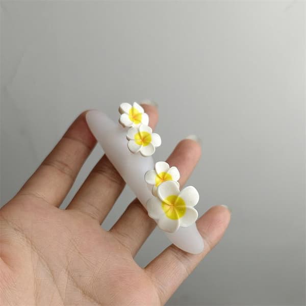 1 sæt neglekunstseparatorer Blomst Bløde silikone tåseparatorer F A1